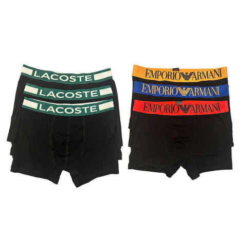 Σετ 6 Τεμάχια Boxers Lacoste & Emporio Armani