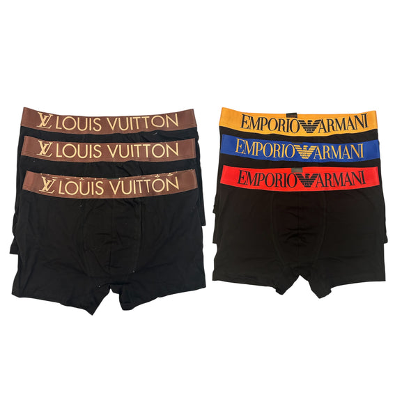 Σετ 6 Τεμάχια Boxers Louis Vuitton & Emporio Armani