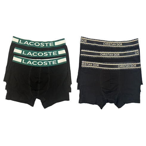 Σετ 6 Τεμάχια Boxers Lacoste & Christian Dior