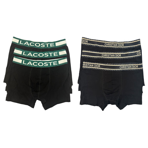 Σετ 6 Τεμάχια Boxers Lacoste & Christian Dior