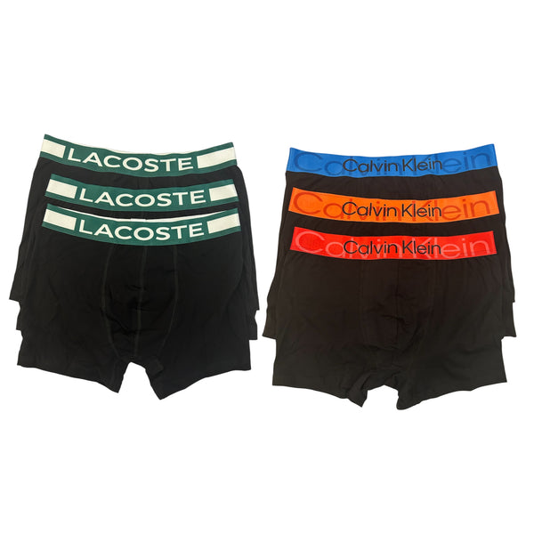 Σετ 6 Τεμάχια Boxers Lacoste & Calvin Klein