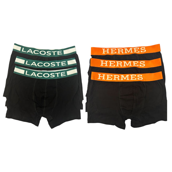 Σετ 6 Τεμάχια Boxers Lacoste & Hermes