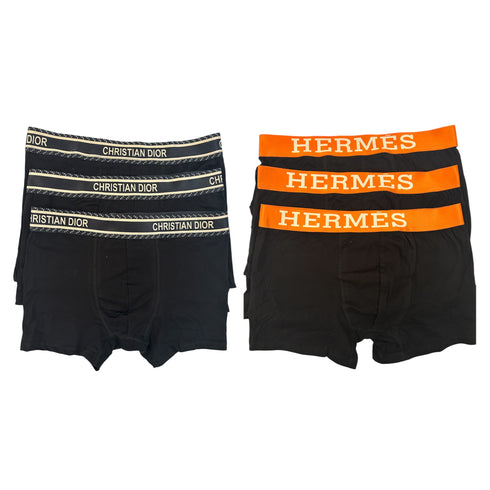 Σετ 6 Τεμάχια Boxers Christian Dior & Hermes
