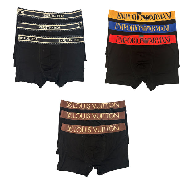 Σετ 9 Τεμάχια Boxers Chritian Dior & Emporio Armani & Louis Vuitton