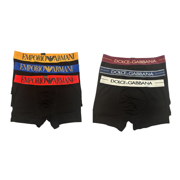 Σετ 6 Τεμάχια Boxers Emporio Armani & Dolce Cabbana