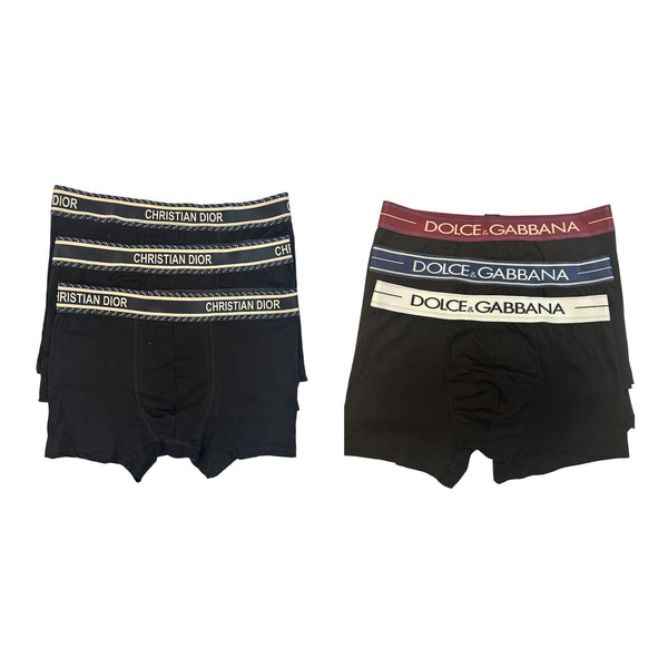 Σετ 6 Τεμάχια Boxers Christian Dior & Dolce Cabbana