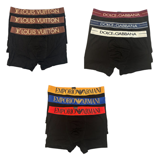 Σετ 9 Τεμάχια Boxers Louis Vuitton & Dolce Cabbana & Emporio Armani