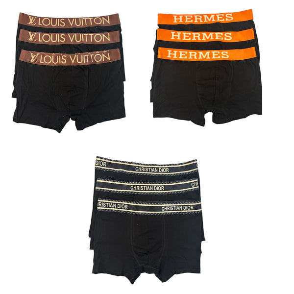 Σετ 9 Τεμάχια Boxers Louis Vuitton & Hermes & Christian Dior