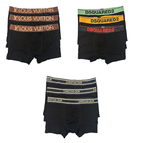 Σετ 9 Τεμάχια Boxers Louis Vuitton & Dsquared & Christian Dior