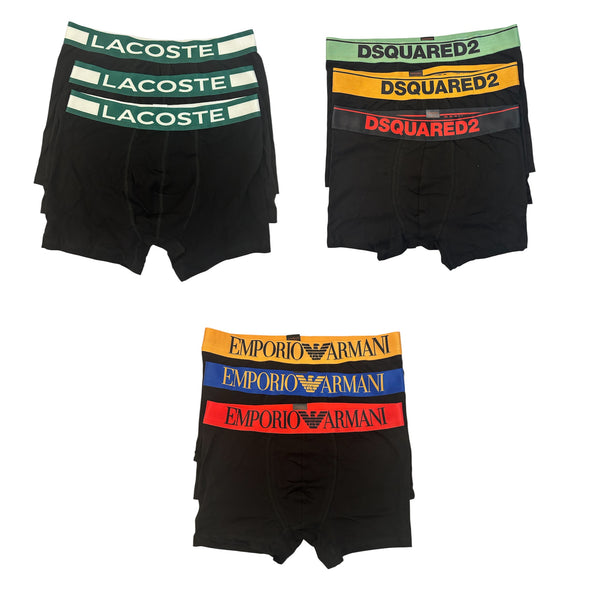 Σετ 9 Τεμάχια Boxers Lacoste & Dsquared & Emporio Armani