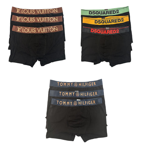 Σετ 9 Τεμάχια Boxers Louis Vuitton & Dsquared & Tommy Hilfiger