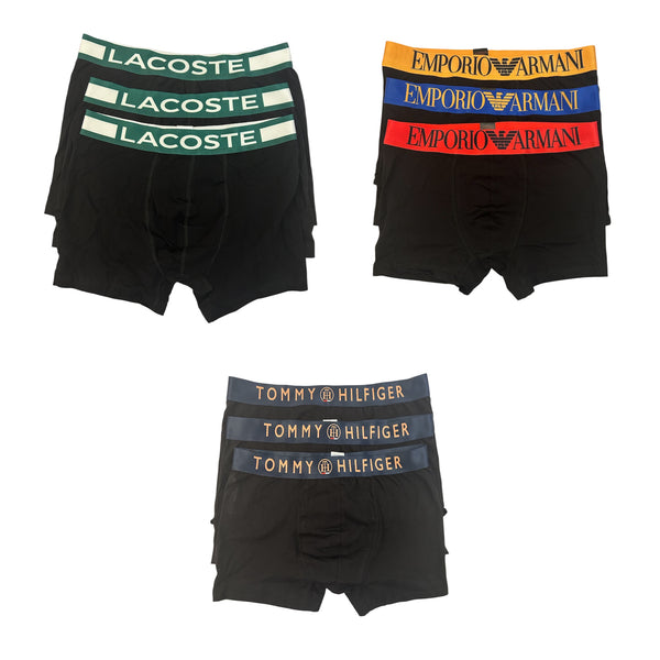 Σετ 9 Τεμάχια Boxers Lacoste & Emporio Armani & Tommy Hilfiger