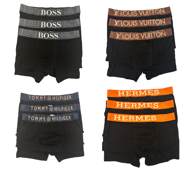Σετ 12 Τεμάχια Boxers Boss & Louis Vuitton & Tommy Hilfiger & Hermes