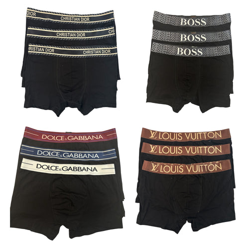 Σετ 12 Τεμάχια Boxers Christian Dior & Boss & Dolce Gabbana & Louis Vuitton