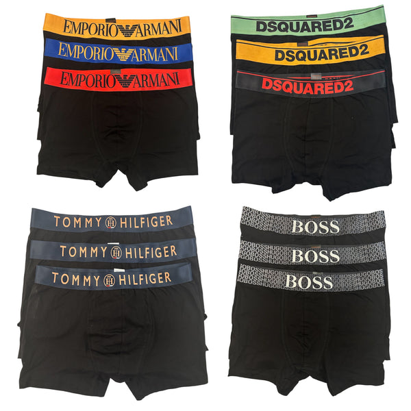 Σετ 12 Τεμάχια Boxers Emporio Armani & Dsquared & Tommy Hilfiger & Boss